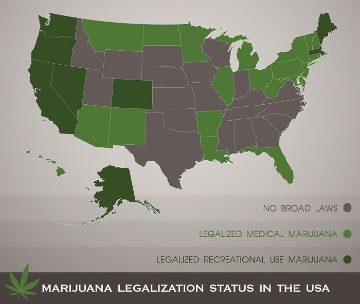 marijuana laws map